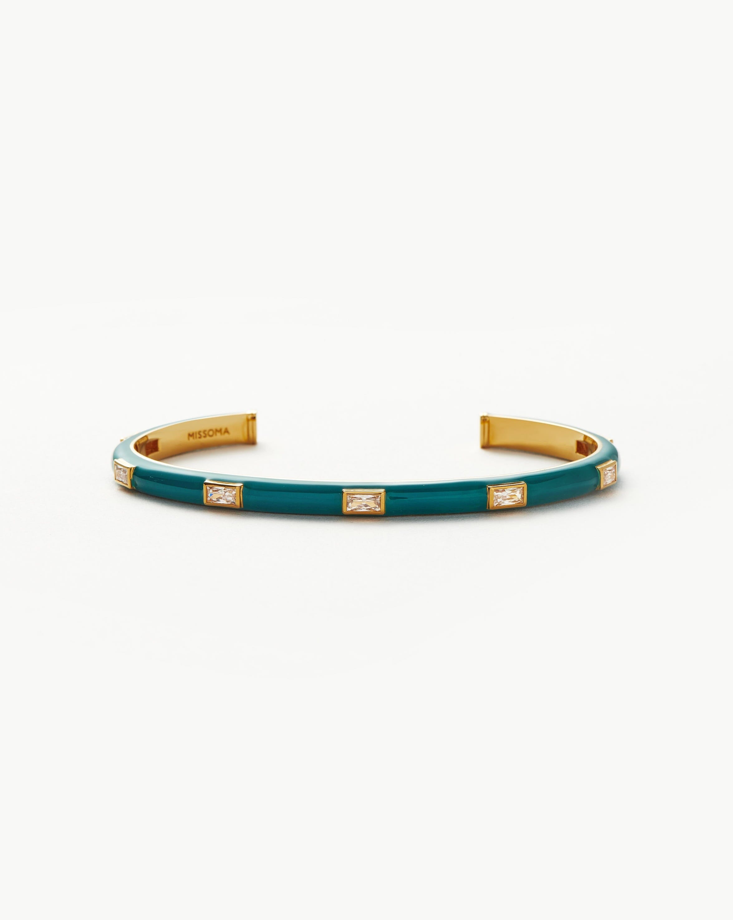 Enamel & Stone Cuff Bracelet Bracelets Missoma 