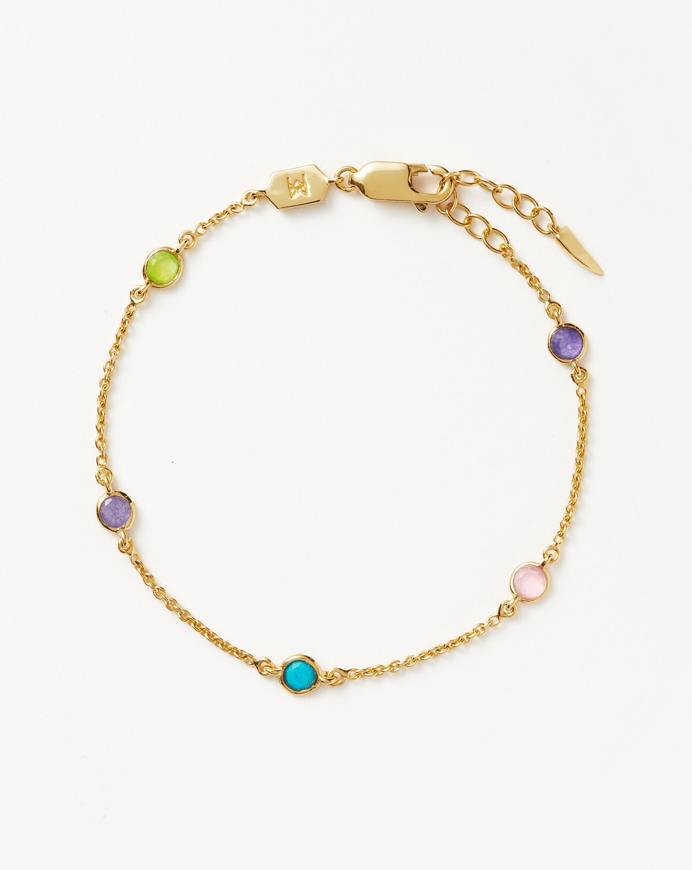 Hot Rox Multi Gemstone Bracelet | 18ct Gold Plated Vermeil/Multi Bracelets Missoma 