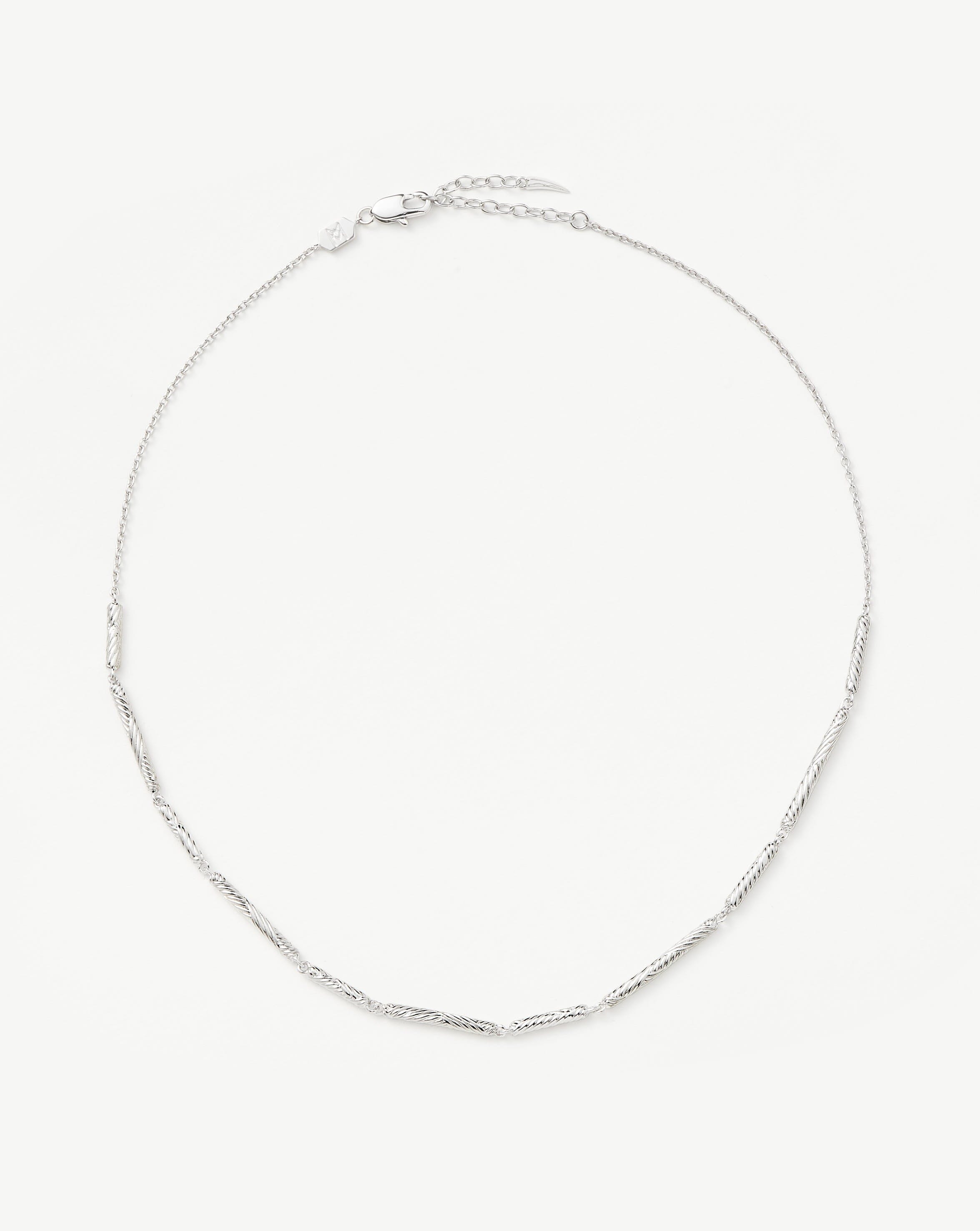 Wavy Ridge Chain Choker Necklaces Missoma 