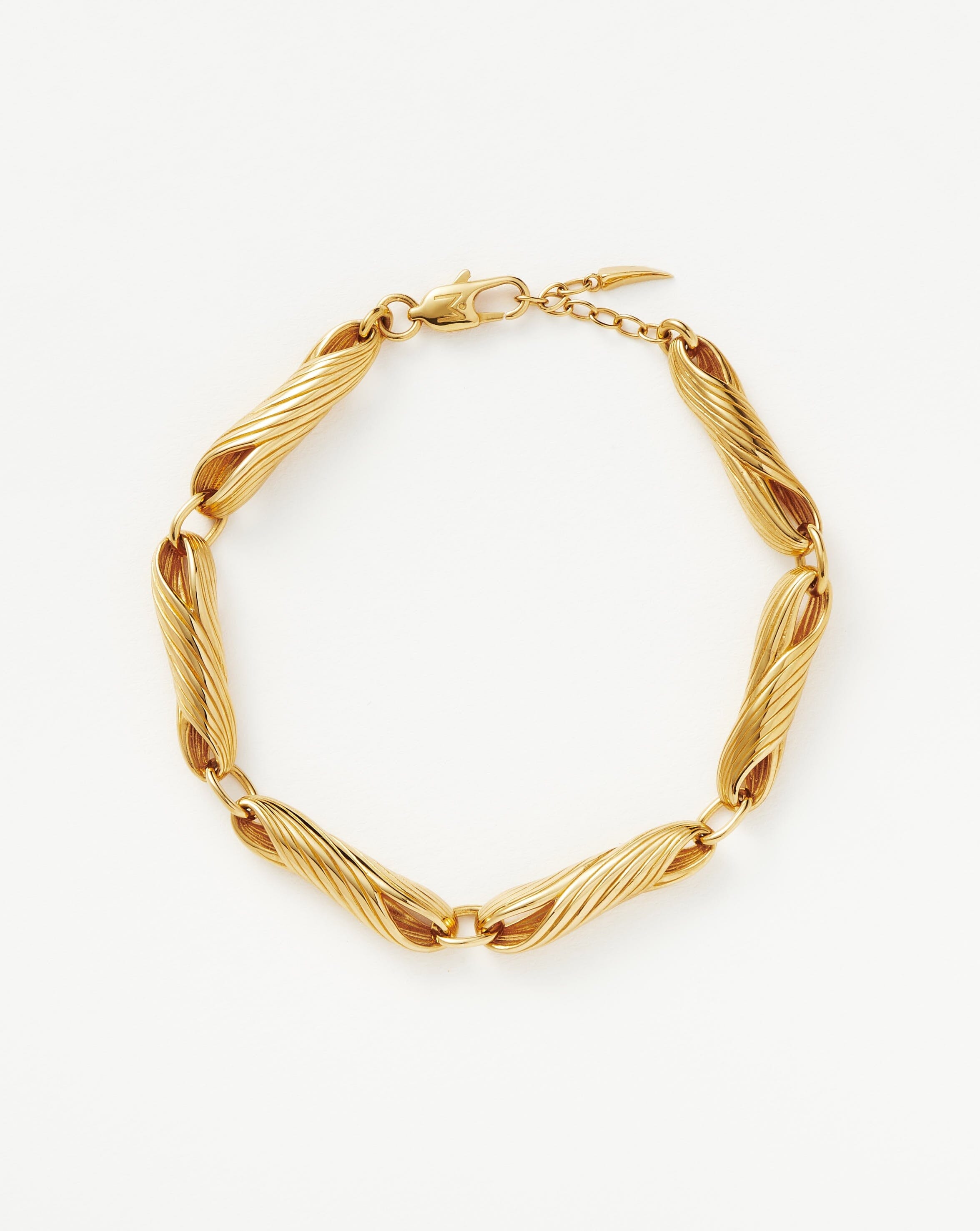 Wavy Ridge Gemelli Chunky Chain Bracelet Bracelets Missoma 