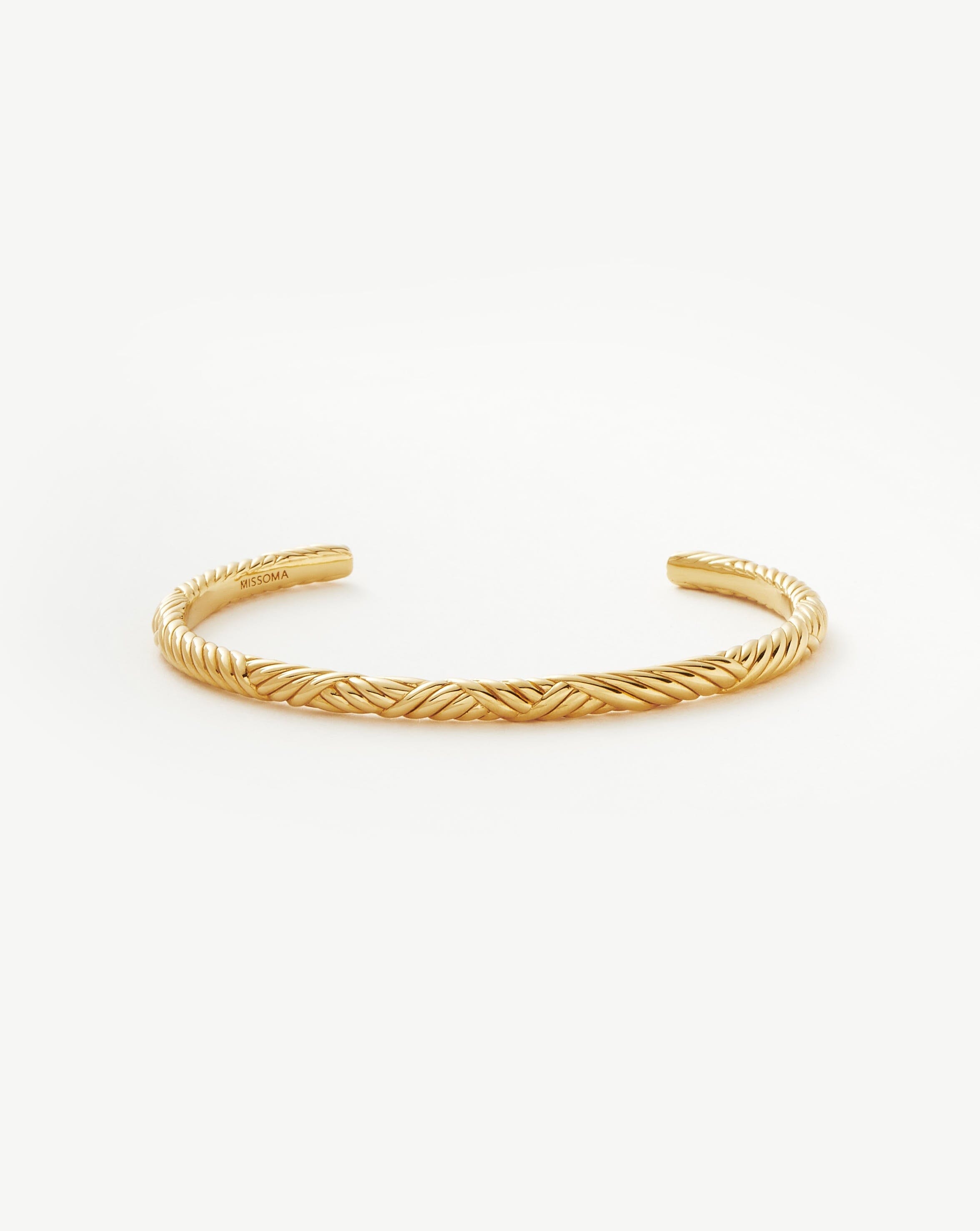 Wavy Ridge Gemelli Cuff Bracelet Bracelets Missoma 